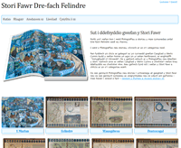 Front page of Stori Fawr Dre-fach Felindre website